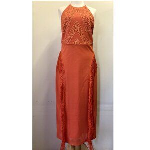 Blessed Are The Meek Primitive Fringe Midi Dress